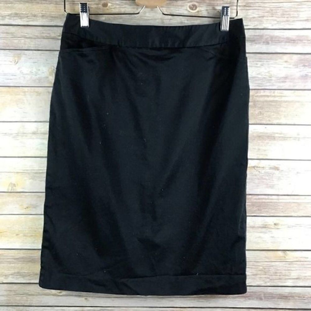Chaus Black Pencil Skirt Size 6